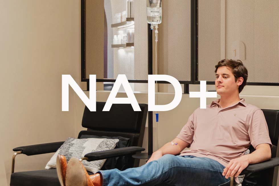 NAD+ IV Therapy session at Treadwell